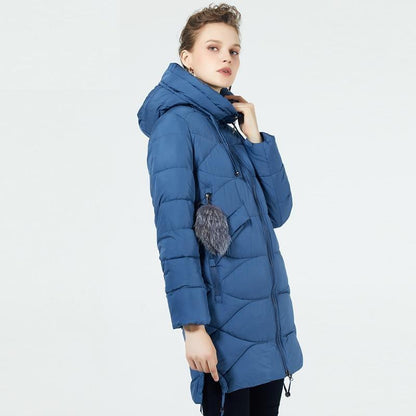 Cap Point Lake Blue / S Warm and deep winter parka with well-wrapped hood