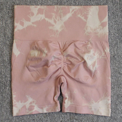 Cap Point Light Pink / M Aimee Seamless Tie Dye Sport Shorts