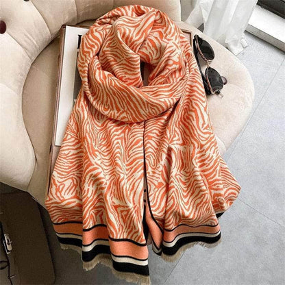 Cap Point Martha plaid cashmere winter warm cloak thick blanket shawl scarf