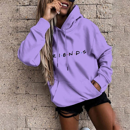 Cap Point Melanie Loose Large Pocket Long Sleeve Hooded Pullover