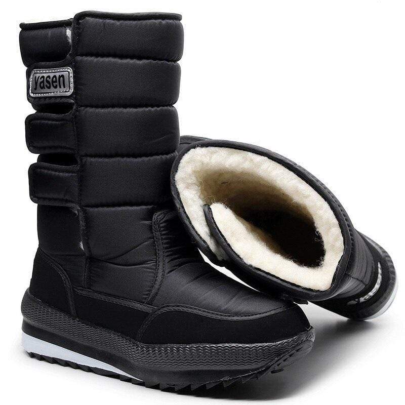 Cap Point Men's non-slip furry snow boots