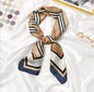 Cap Point Navy Blue / One size Winnie Multifunction Polyester Silk  Square Wrap Shawl Scarf
