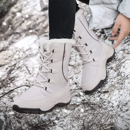 Cap Point New Fashion Hot Warm Plush Waterproof Women Winter Boots