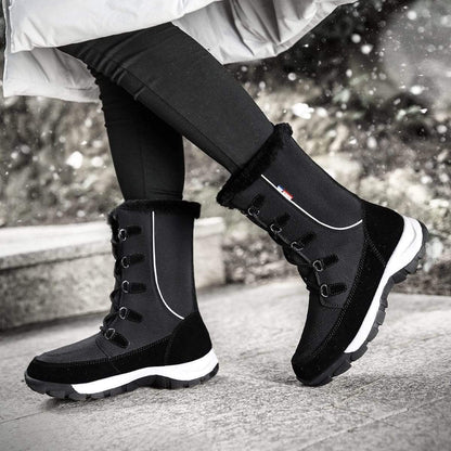 Cap Point New Fashion Hot Warm Plush Waterproof Women Winter Boots