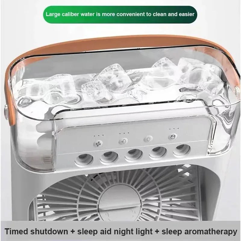Cap Point Portable 3 In 1 Fan Air Conditioner LED Night Lights Humidifier