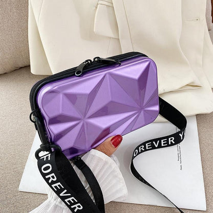 Cap Point Purple / One size Luxury New Suitcase Shape  Fashion Mini Bag