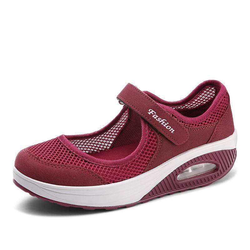 Cap Point Red / 5 Mary Jane Comfort Working Sneaker