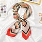 Cap Point Red / One size Winnie Multifunction Polyester Silk  Square Wrap Shawl Scarf
