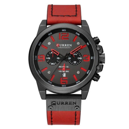 Cap Point red Top Brand Luxury Waterproof Sport Wrist Watch Chronograph Mens Watch