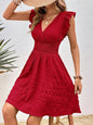 Cap Point Red / XL Katrine Elegant Summer Casual Short Dress
