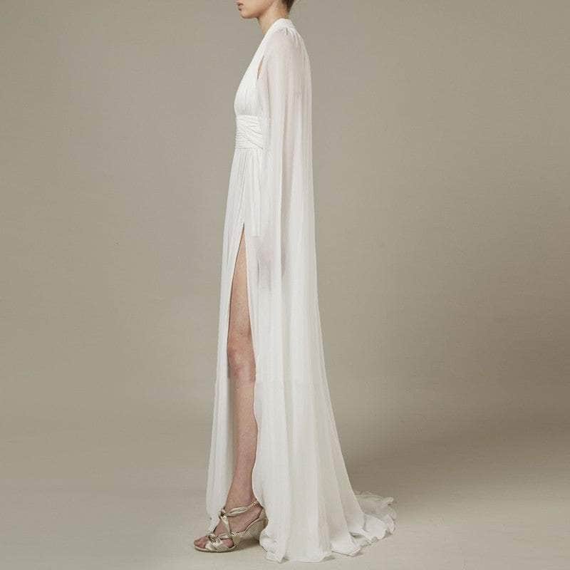 Cap Point Salome Temperament Elegant Evening Gown Long Dress