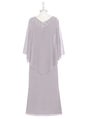 Cap Point Silver / 2 Mother of The Bride Dresses Grace V-neck with Chiffon Beading Mother Dress