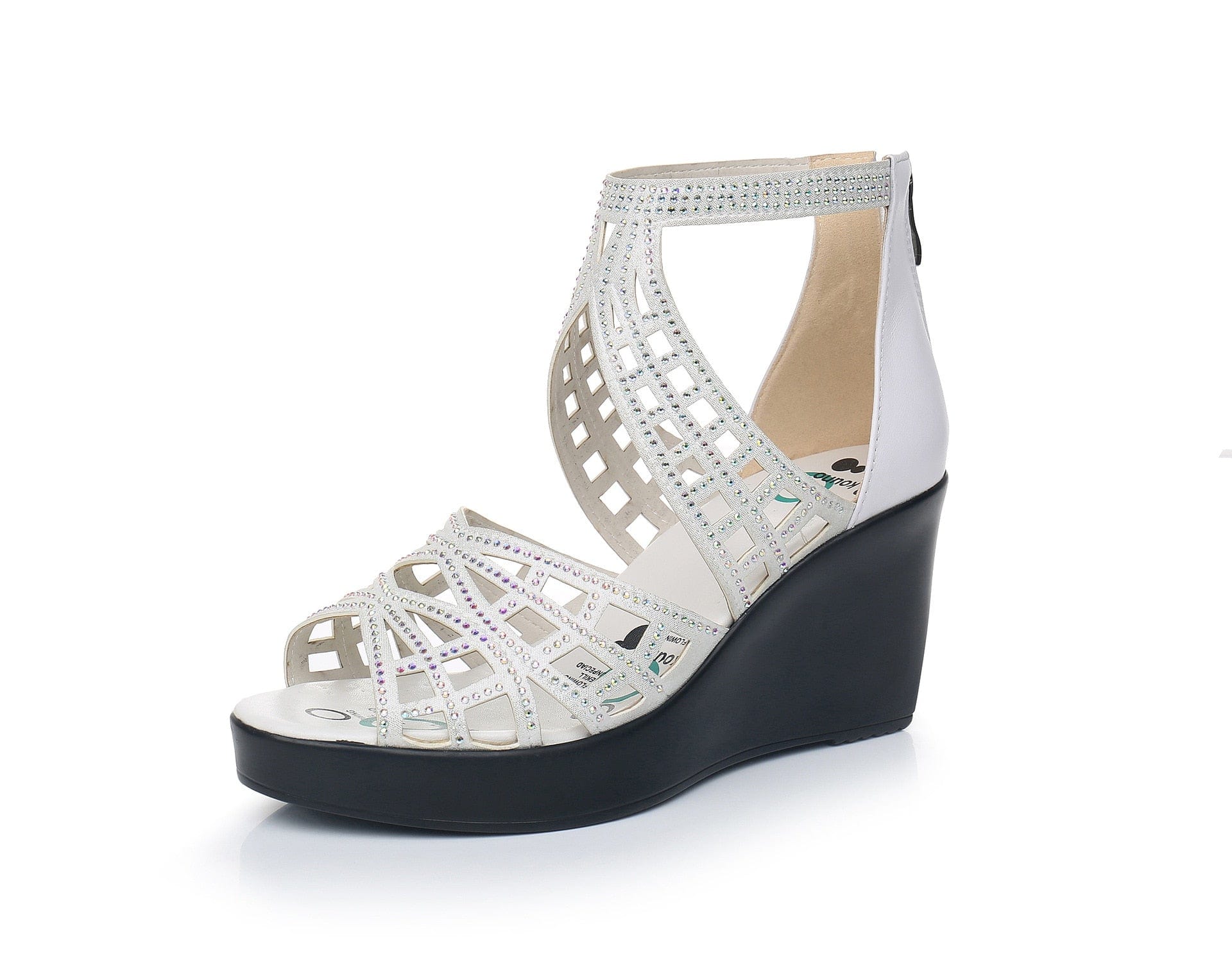 Cap Point white / 4 Mira Platform Wedges High heel Sandals