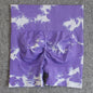 Cap Point White Purple / M Aimee Seamless Tie Dye Sport Shorts