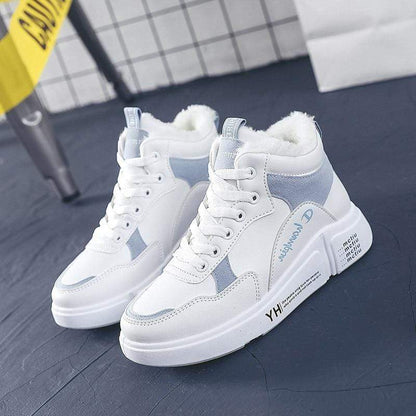 Cap Point Women New White High Top Winter Sneakers