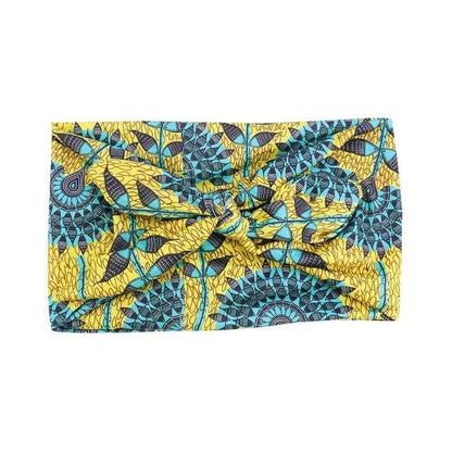 Cap Point Yellow sun African Print Stretch Bandana