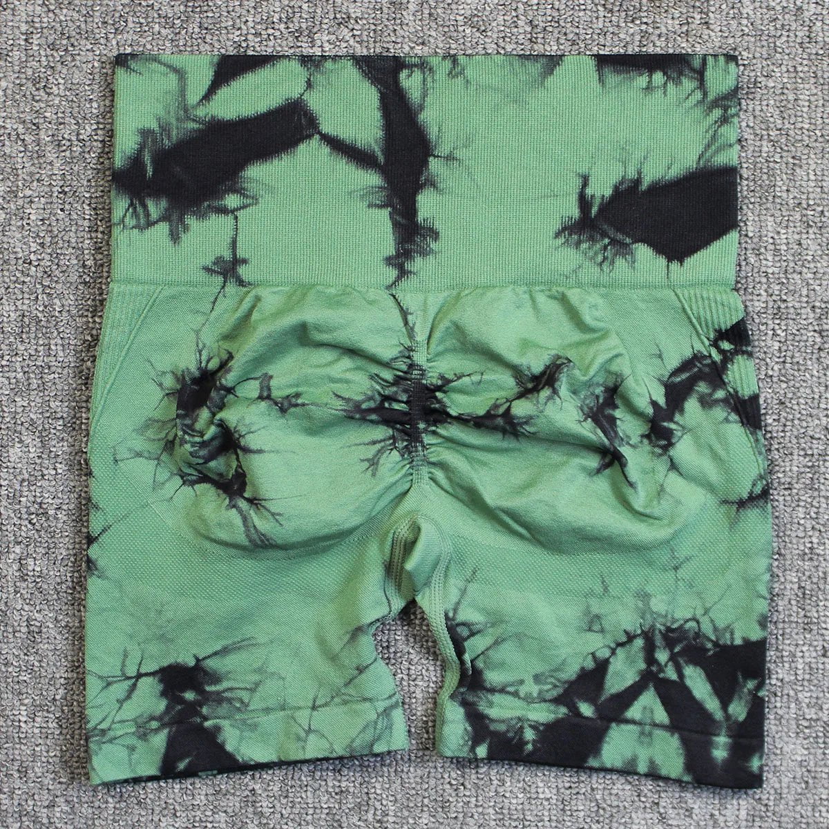 Cap Point ZR-Black Green / S Aimee Seamless Tie Dye Sport Shorts